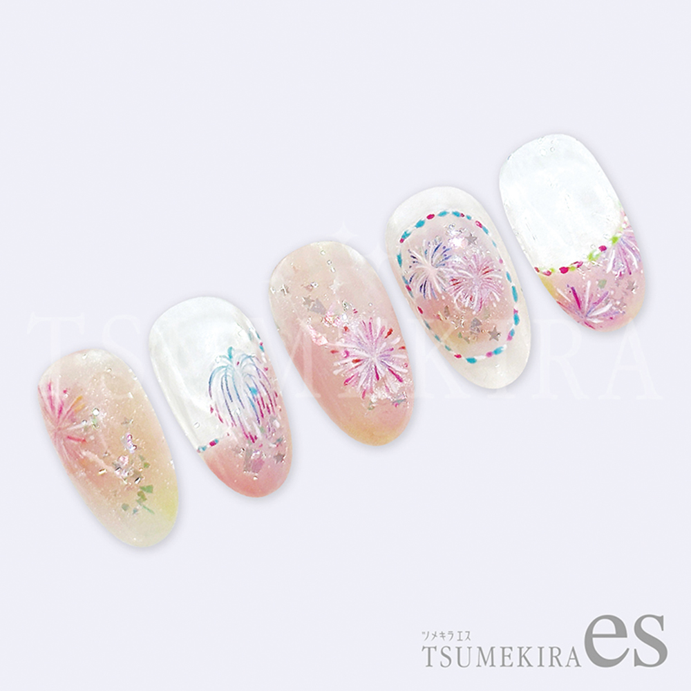 ツメキラes 花火 カラフル ES-FIW-004