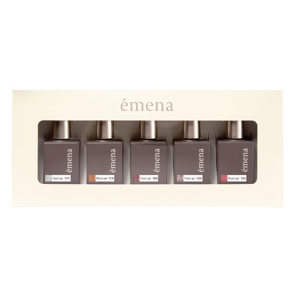 エメナ フラッシュジェル 8g 5色セット 1017-1021 EMENA-FL5E