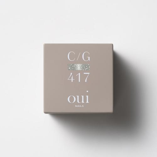 oui nails カラーコレクション 4g CG417 プラチナグリッター