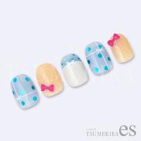 ツメキラes リボンフレンチライン ホワイト ES-RBN-004