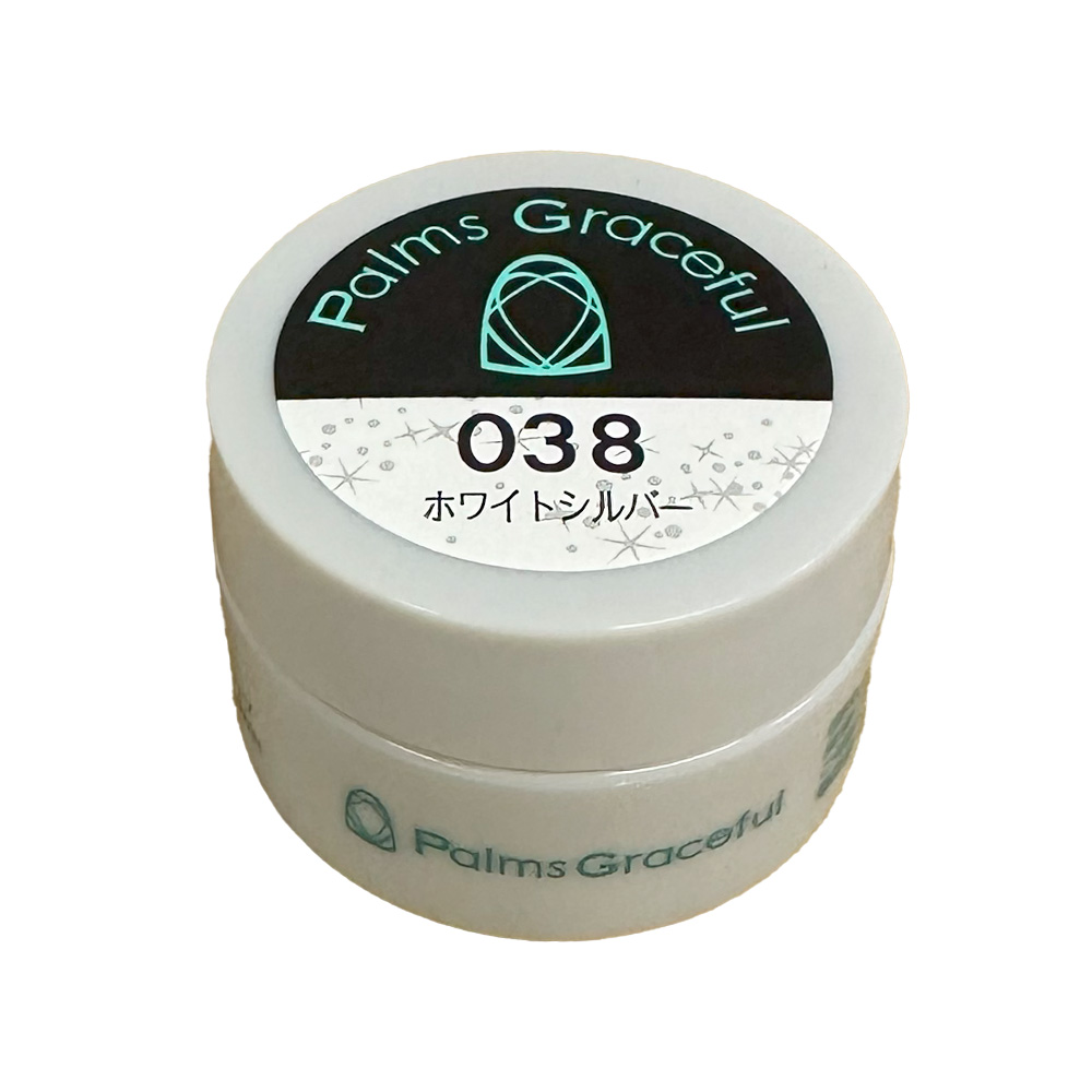Palms Graceful カラージェル 3g 038 ホワイトシルバー