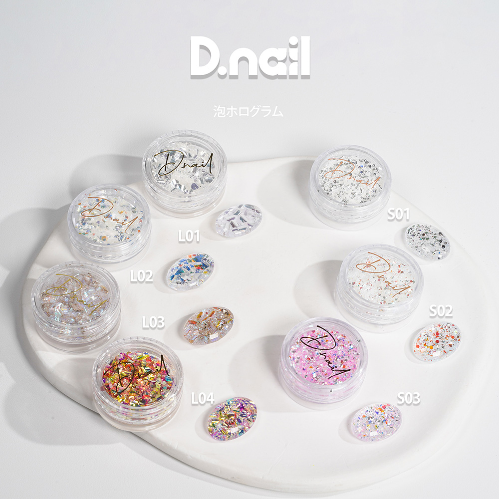 D.nail 泡ホログラム 1g L 01 #38180