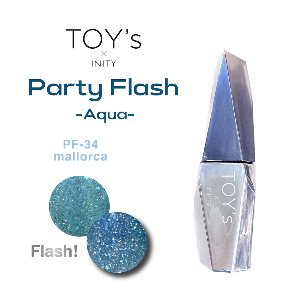 TOY's×INITY パーティーフラッシュ アクア 12ml T-PF34 マヨルカ