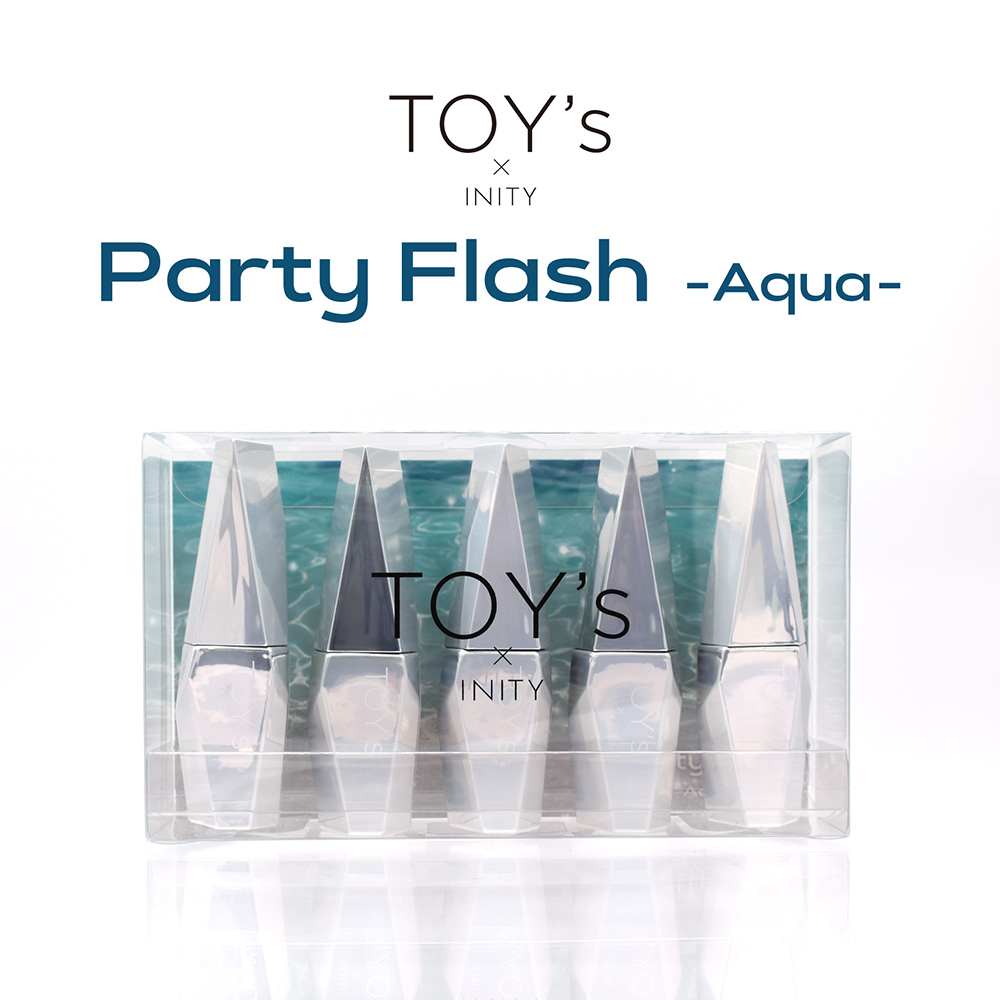 TOY's×INITY パーティーフラッシュ アクア 12ml T-PFST5A 5色セット