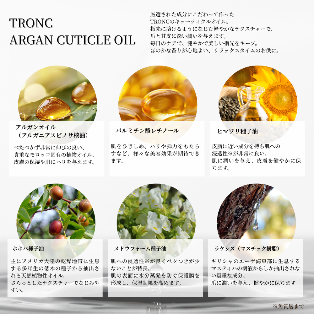 ●TRONC トロン キューティクルオイル 12ml 111201 ダルセット