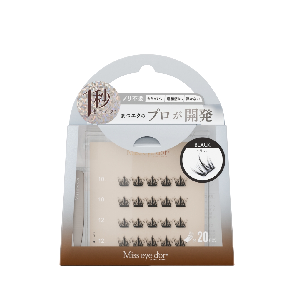 ■ミスアイドール 1秒まつエク クラウンタイプ ブラック 10-12mm RL4-C10