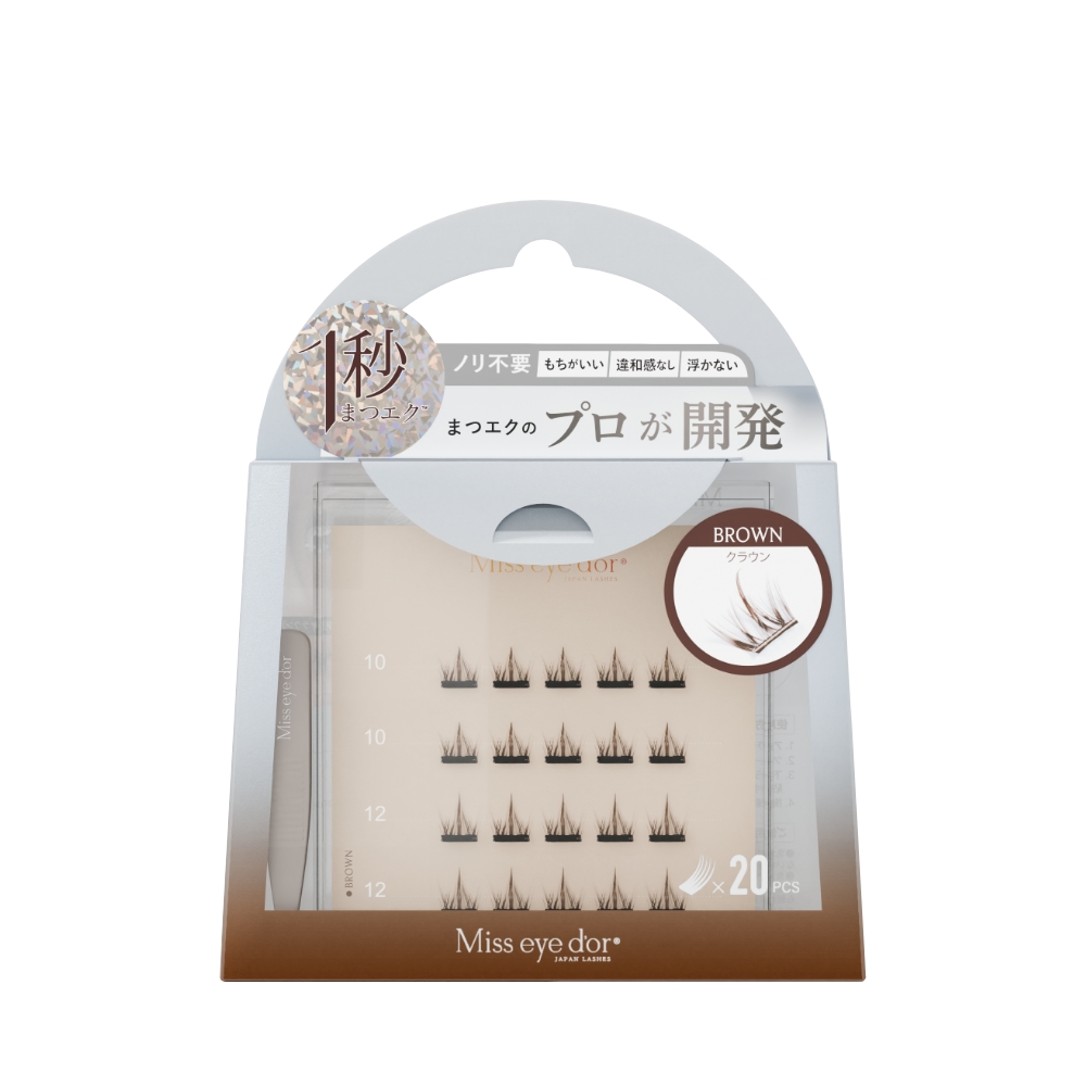 ■ミスアイドール 1秒まつエク クラウンタイプ ブラウン 10-12mm RL4-C10BR