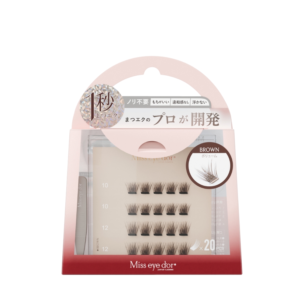 ■ミスアイドール 1秒まつエク ボリュームタイプ ブラウン 10-12mm RL4-V10BR