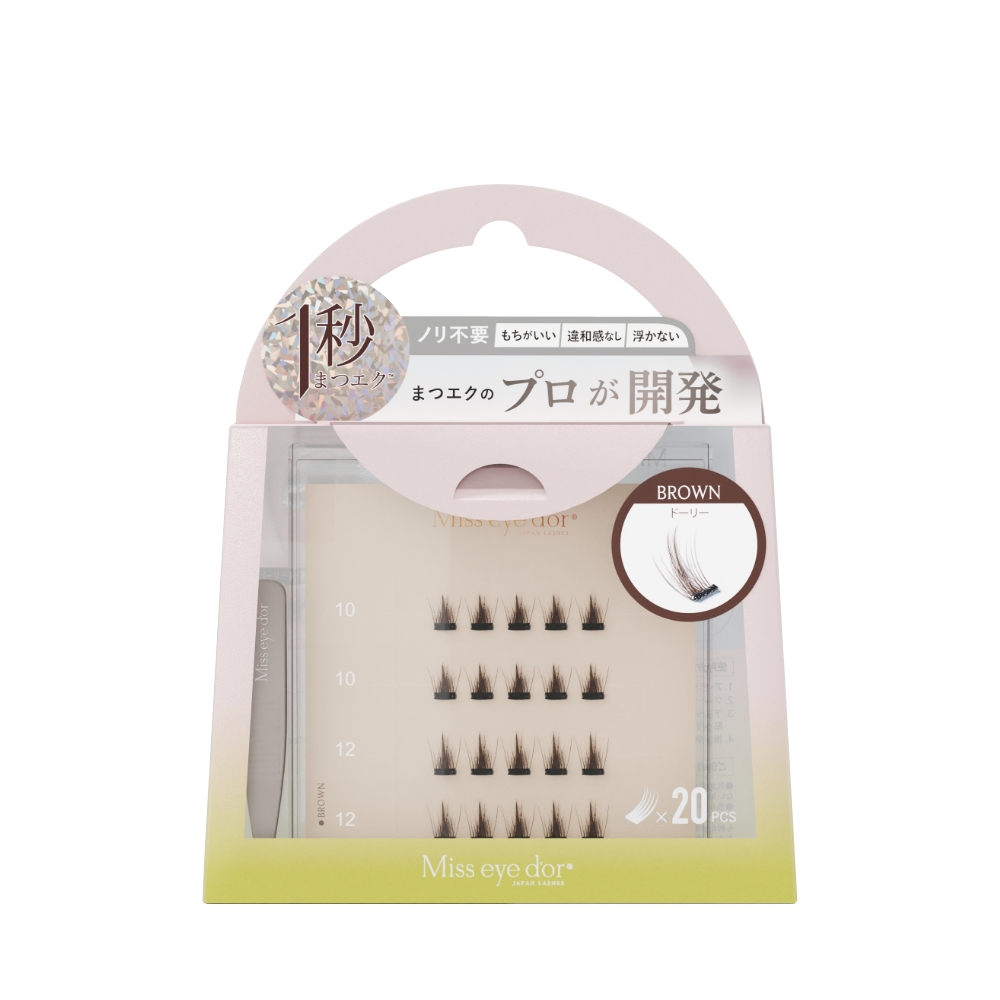 ■ミスアイドール 1秒まつエク ドーリータイプ ブラウン 10-12mm RL4-D10BR