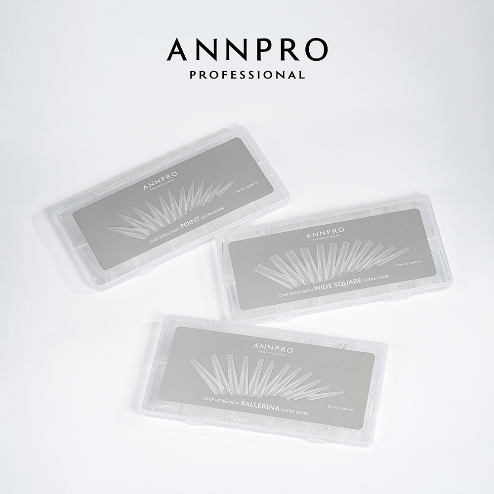 ANNPRO チップイクステンション ワイドスクエア ウルトラロング 240P #8768