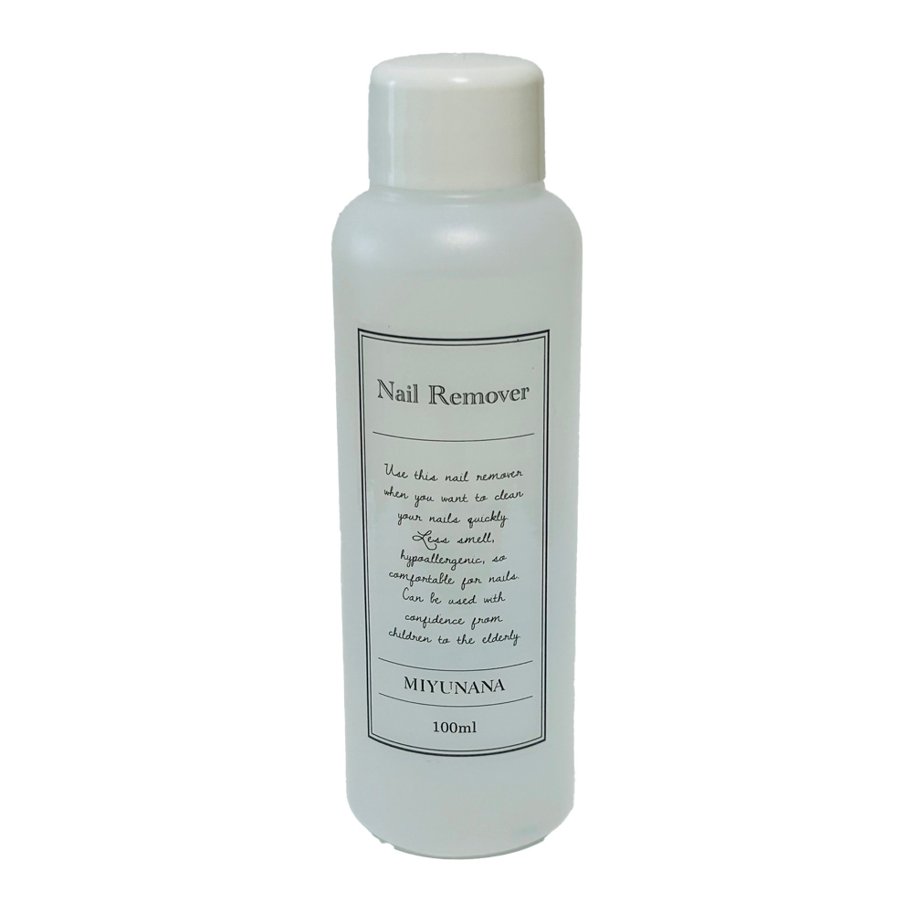 ●MIYUNANA ネイルリムーバー アセトンフリー 100ml MNR-011