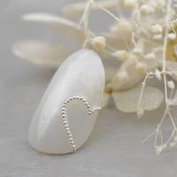 D.nail ブリオン ホワイトシルバー 8g 0.4mm #8612