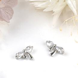 D.nail ジュエリービジューパーツ DS-68 クリスタルリボン 2P #8579