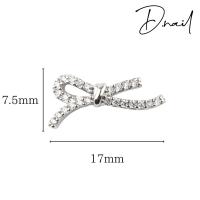 D.nail ジュエリービジューパーツ DS-71 ジュエリーリボン 2P #8582