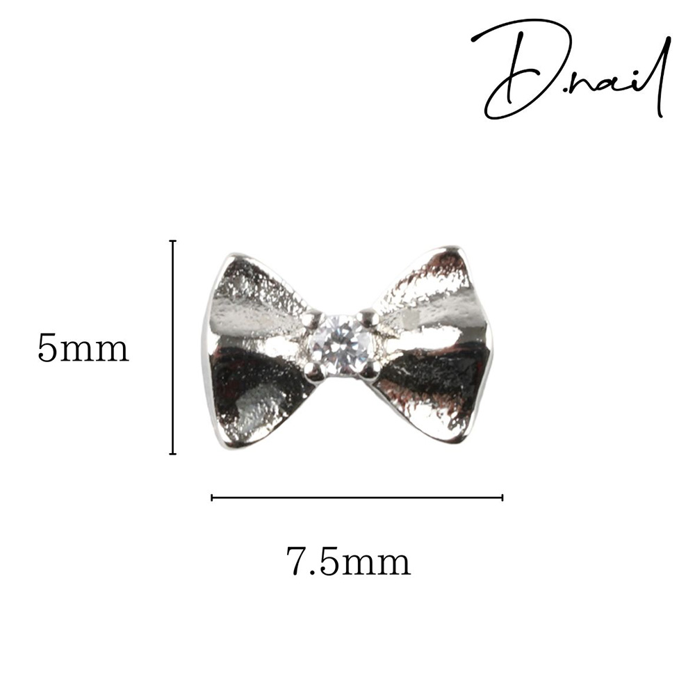 D.nail ジュエリービジューパーツ DS-81 ベーシックリボン 2P #8430