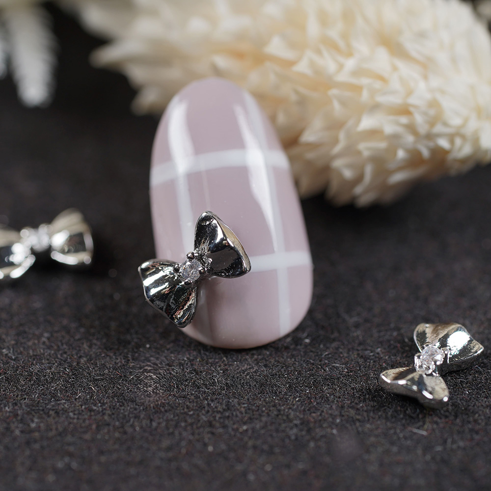 D.nail ジュエリービジューパーツ DS-81 ベーシックリボン 2P #8430