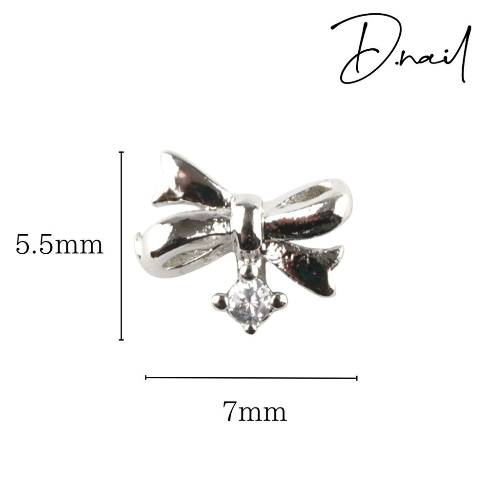 D.nail ジュエリービジューパーツ DS-82 トゥインクルリボン 2P #8431
