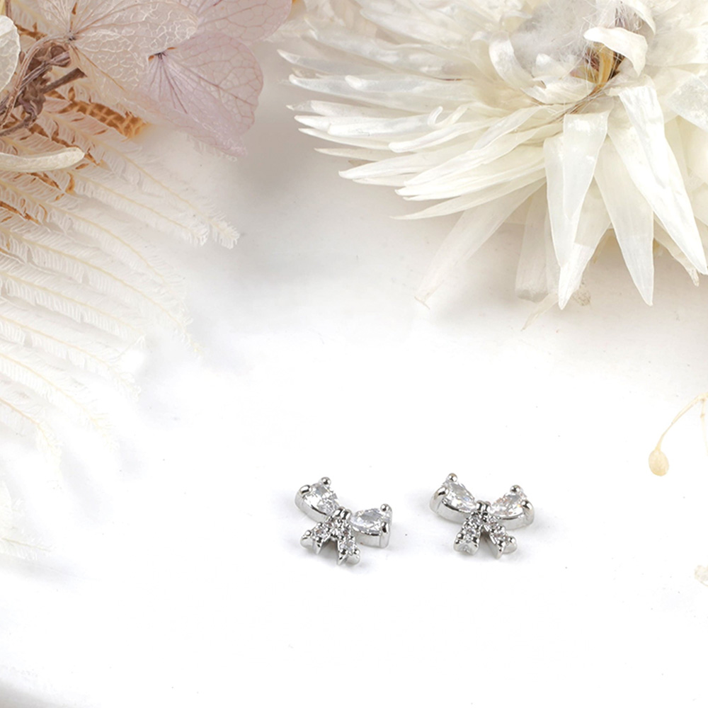 D.nail ジュエリービジューパーツ DS-87 リュクスリボン 2P #8436