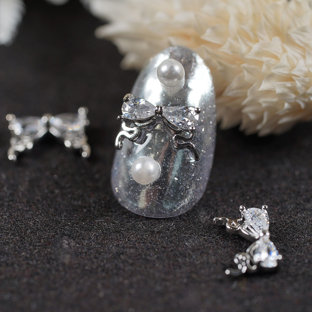D.nail ジュエリービジューパーツ DS-97 リュールリボン 2P #8594