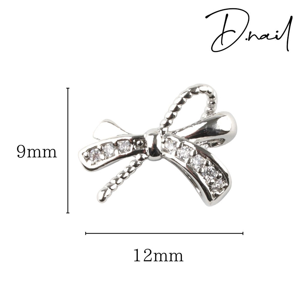 D.nail ジュエリービジューパーツ DS-93 グレイスリボン 2P #8590