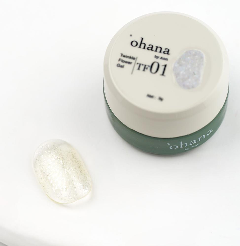 ‘ohana トゥインクルフラワージェル 3g TF01 クリア #7385