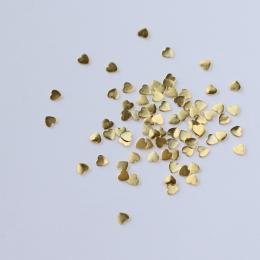 Bonnail フラットスタッズ ゴールド ハート 3mm 約80P
