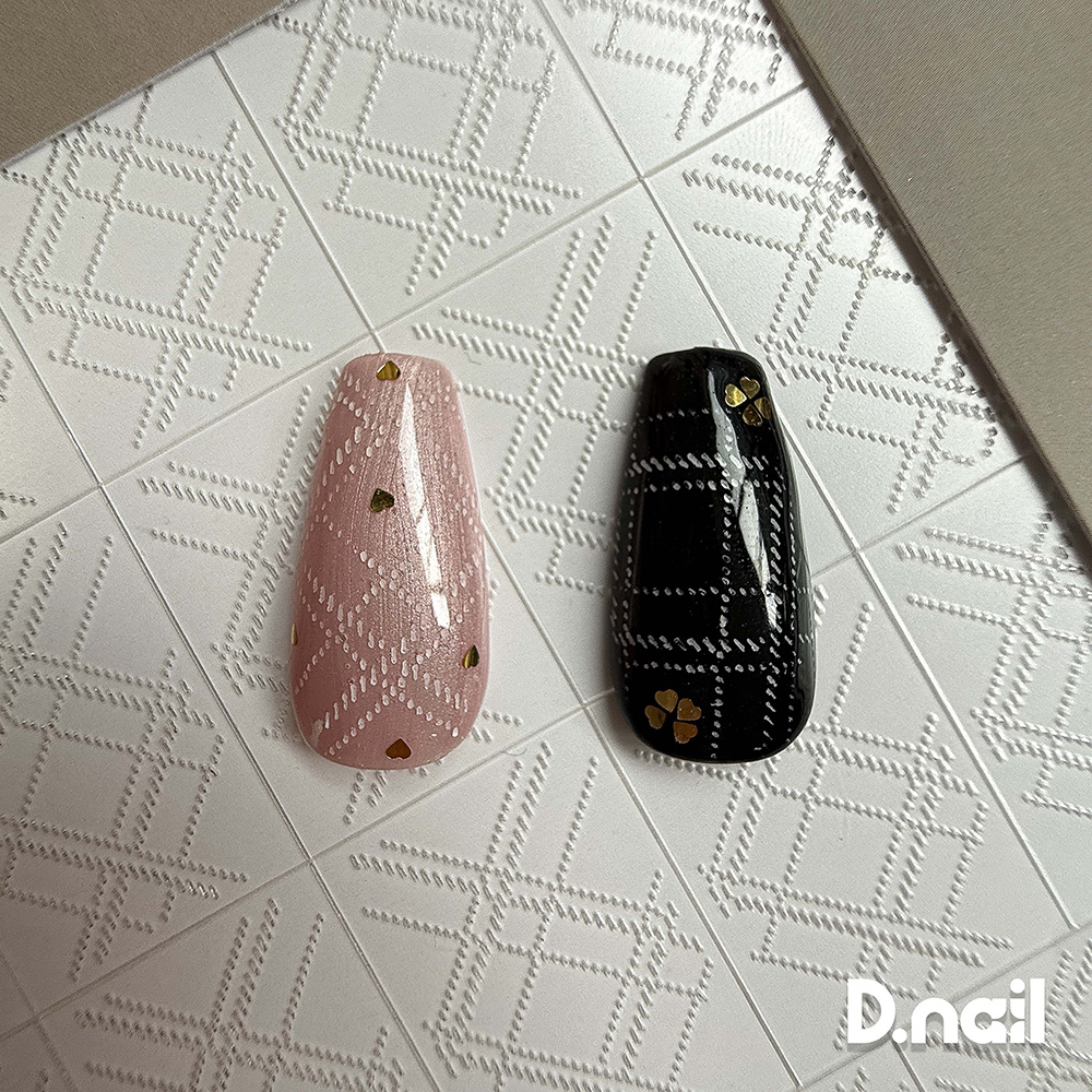 D.nail ホッピングシール 1枚入 チェック 01 #38193