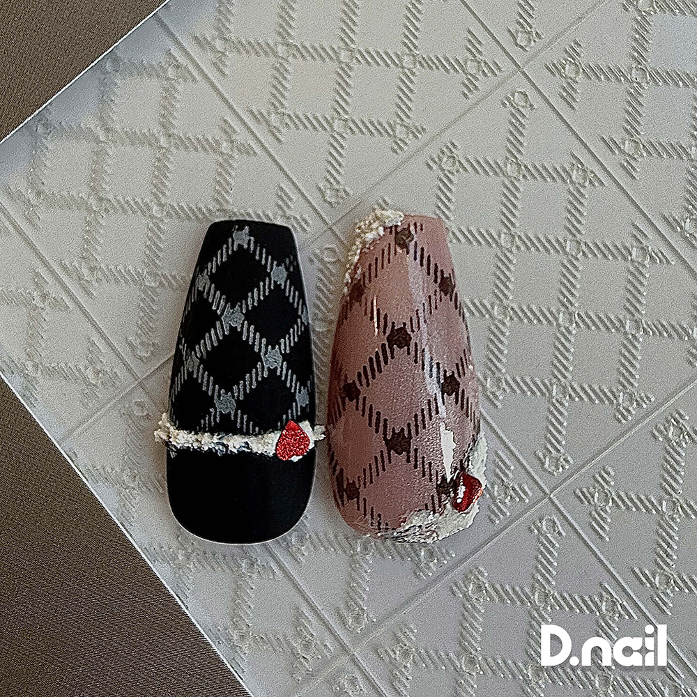 D.nail ホッピングシール 1枚入 チェック 02 #38194