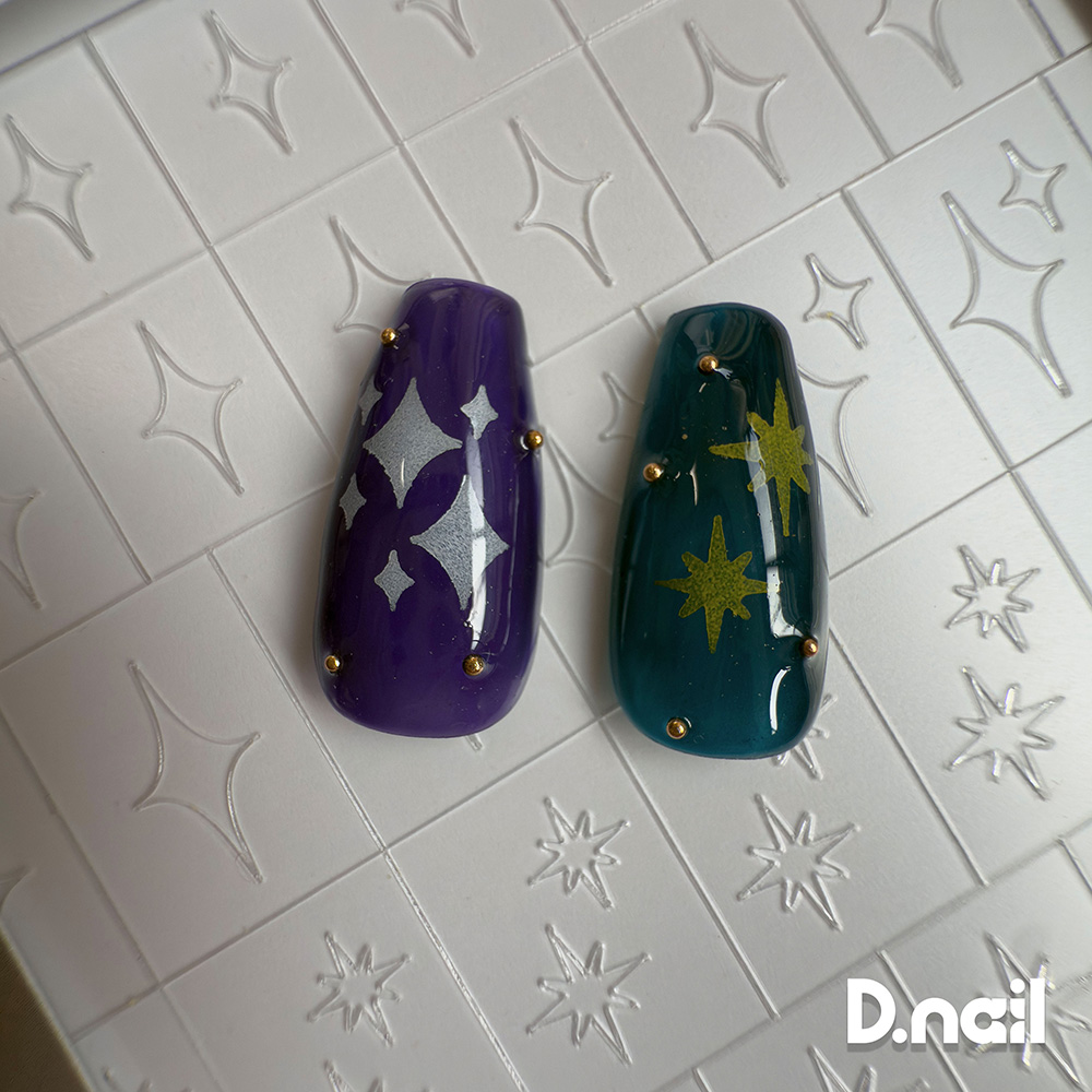 D.nail ホッピングシール 1枚入 星 01 #38198