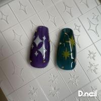 D.nail ホッピングシール 1枚入 星 01 #38198