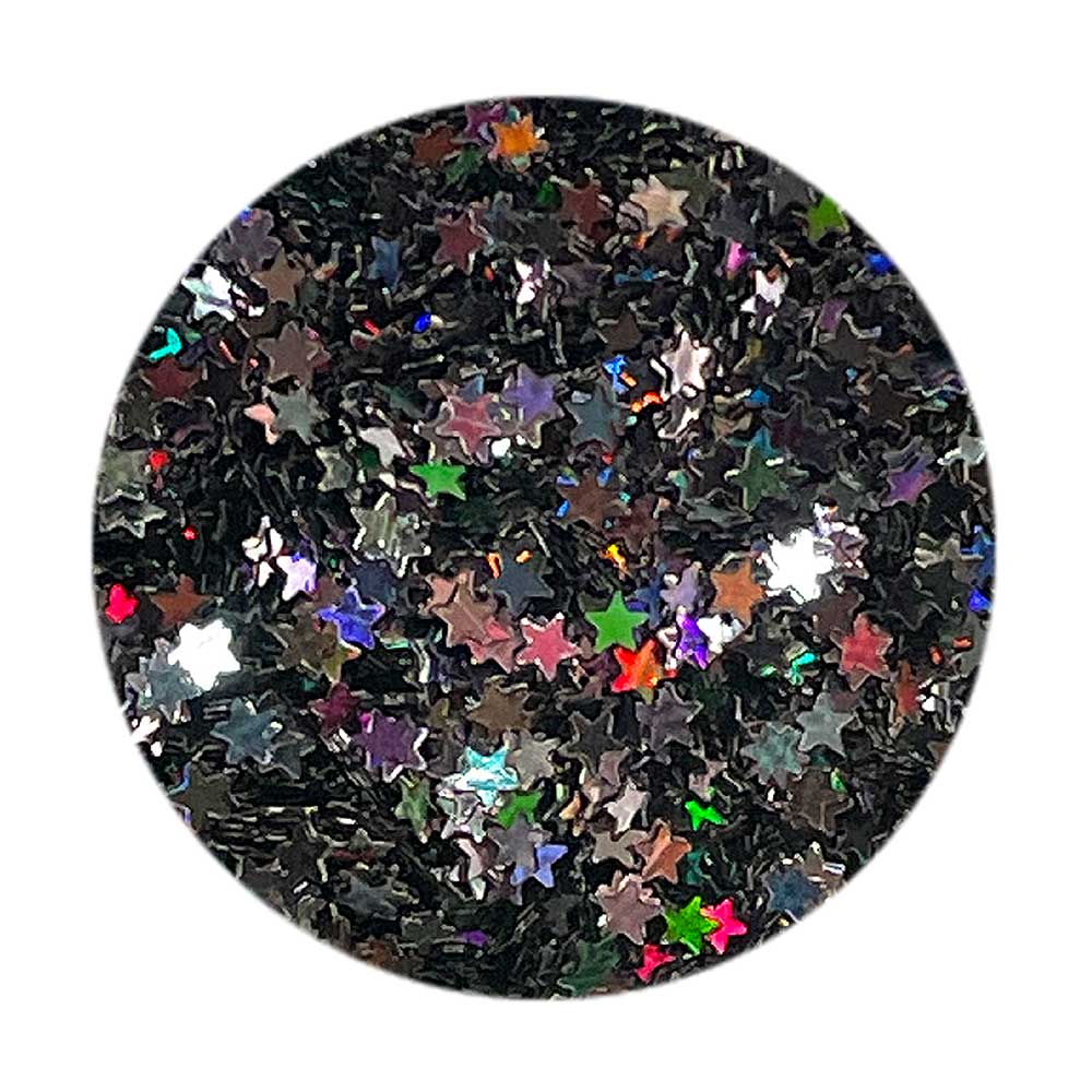 BEAUTY NAILER フェニックスシリーズ ホロブラック スター 1mm PHX-37