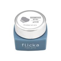 flicka nail arts カラージェル 3g a008 ノンワイプグレー