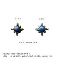 KiraNail メキシカンシャインスター シルバー 6×6mm 5個入 PA-MES-SHI