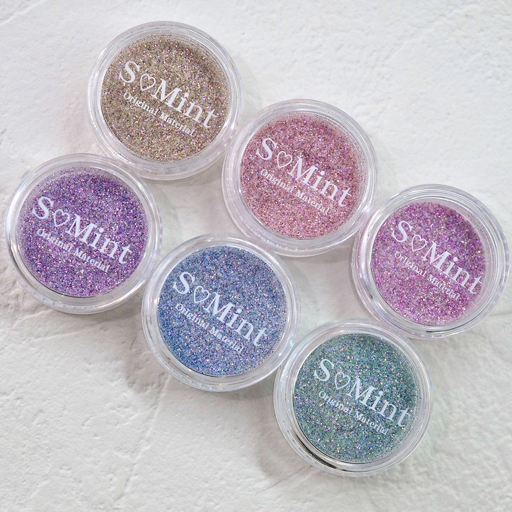 SMint エスミント オーロラプリズムフラッシュグリッター 約1g 6色セット
