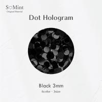 SMint エスミント ドットホログラム 約1g 12 ブラック 3mm