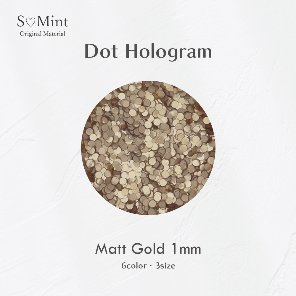 SMint エスミント ドットホログラム 約1g 13 マットゴールド 1mm