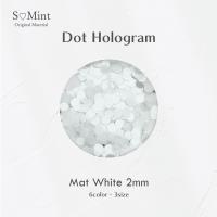 SMint エスミント ドットホログラム 約1g 17 マットホワイト 2mm