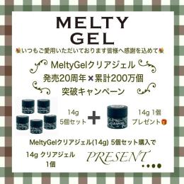 ●Melty Gel クリアジェル 14g 5+1個セット