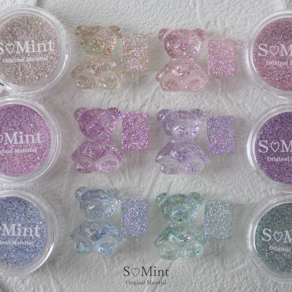 SMint エスミント オーロラプリズムフラッシュグリッター 約1g 6色セット