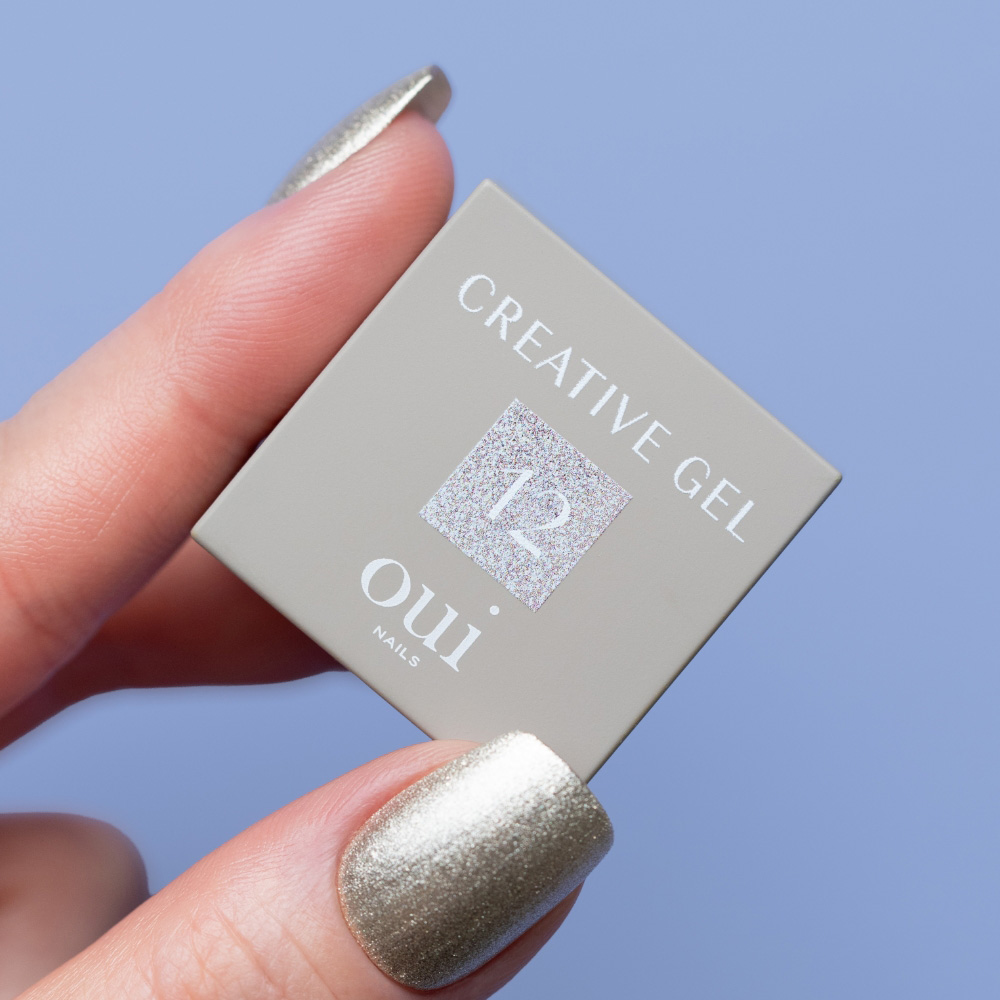 ■oui nails クリエイティブジェル12 シルバー 4g OUI-G-CG12