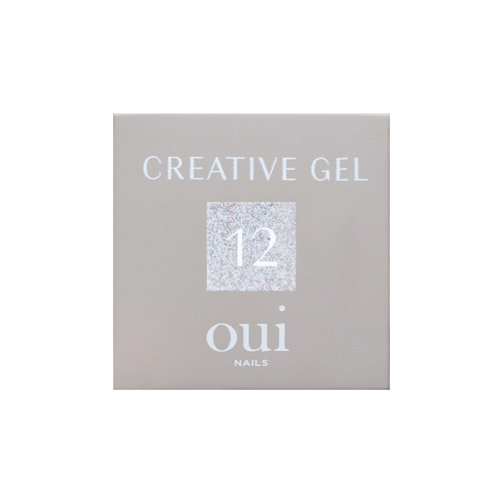 ■oui nails クリエイティブジェル12 シルバー 4g OUI-G-CG12