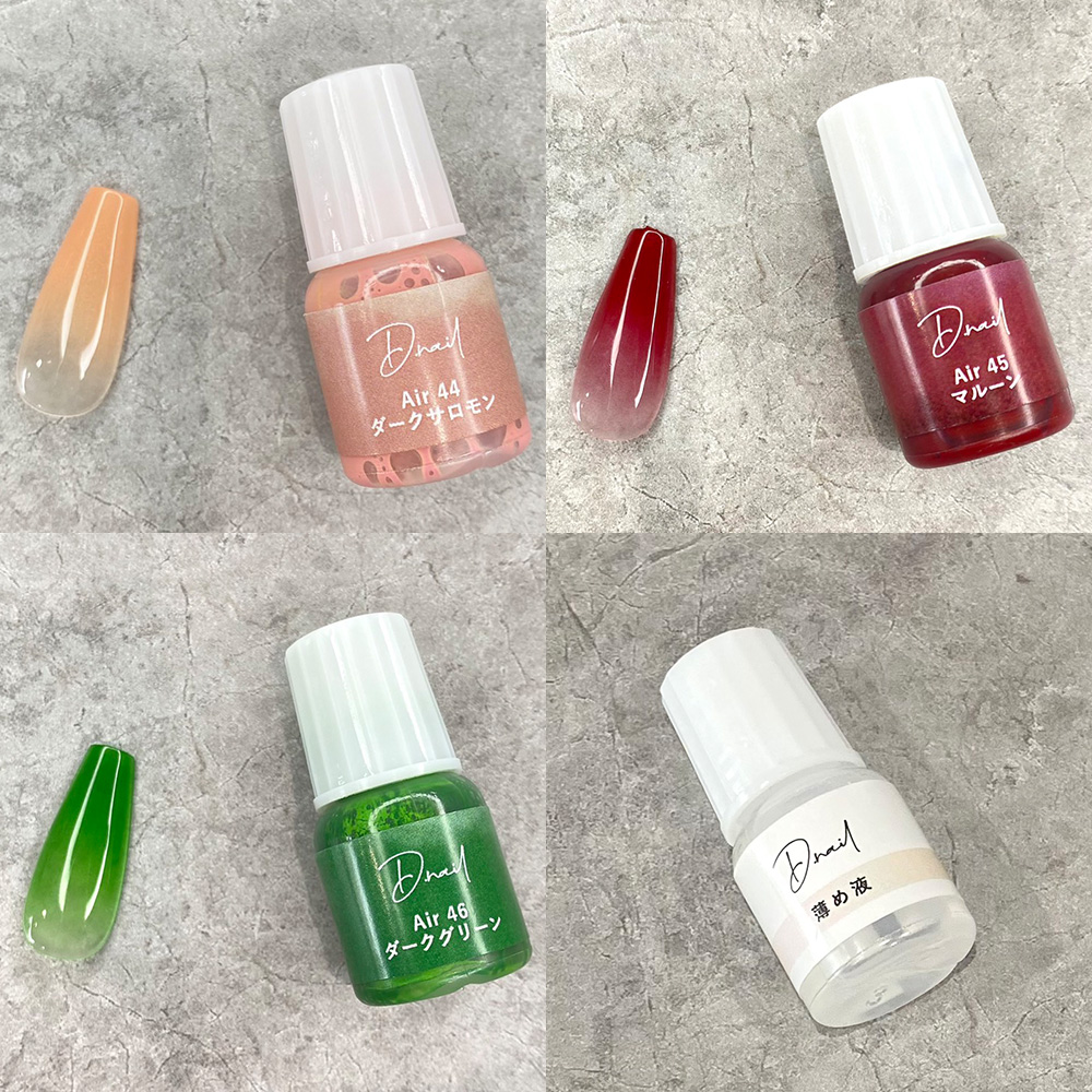 D.nail アクリリック エアーペイントセット 5ml ダルカラーシリーズ ネイチャー #6716