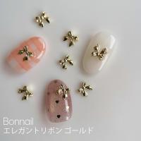 Bonnail エレガントリボン ゴールド 4pcs
