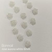 Bonnail ローズ オーロラホワイト 6mm 15pcs