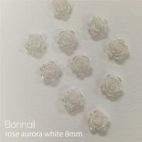 Bonnail ローズ オーロラホワイト 8mm 10pcs