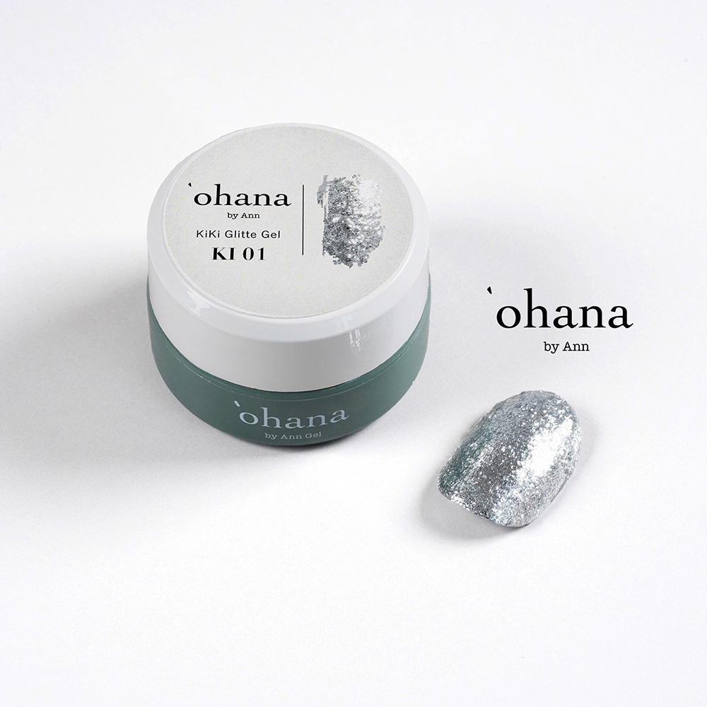 ‘ohana キキグリッタージェル 3g KI01 シルバー #8652