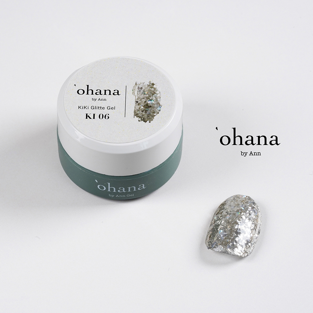 ‘ohana キキグリッタージェル 3g KI06 ビンテージシルバー #8657