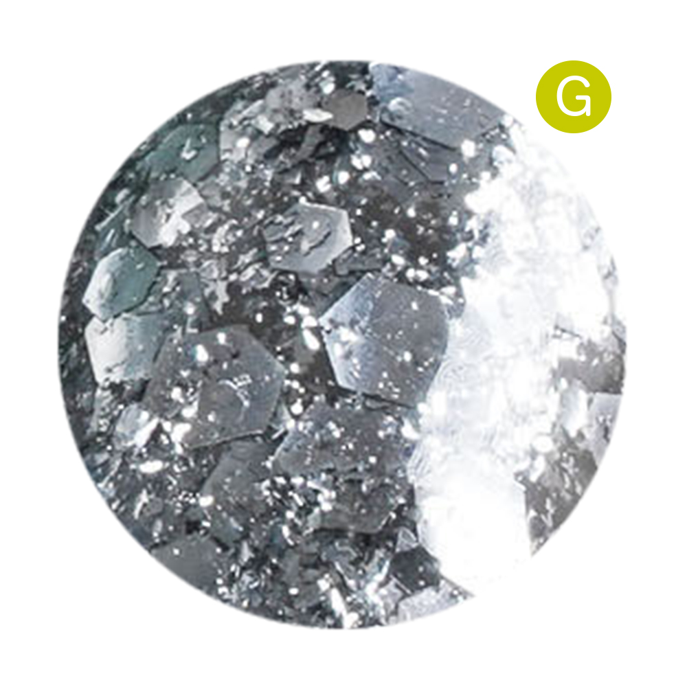 ‘ohana キキグリッタージェル 3g KI08 ブラックシルバーホロ #8659