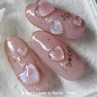 KiraNail オーロララメインパーツ ハートアラカルト ピンク OLA-HEA-PIN