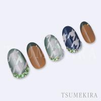 ツメキラ 千鳥格子 グランデ モカ&グレー NN-FKO-005